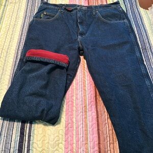 Gently worn fleece lined jeans